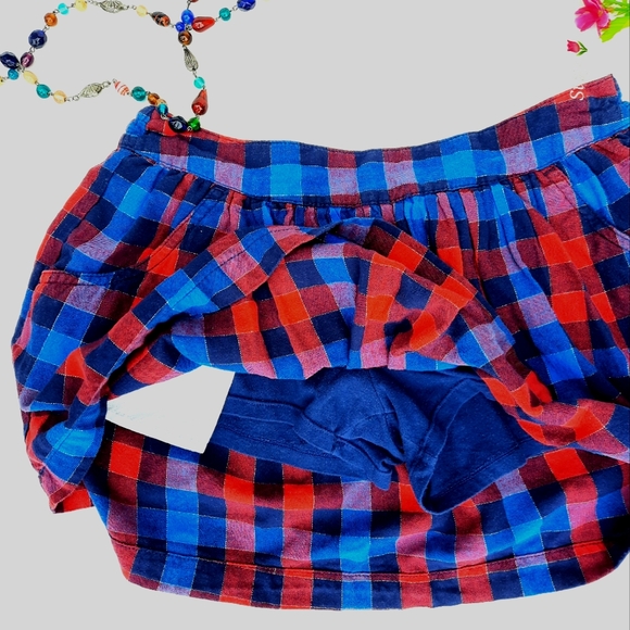 JUSTICE Cotton Plaid Skort, Short - Picture 2 of 9